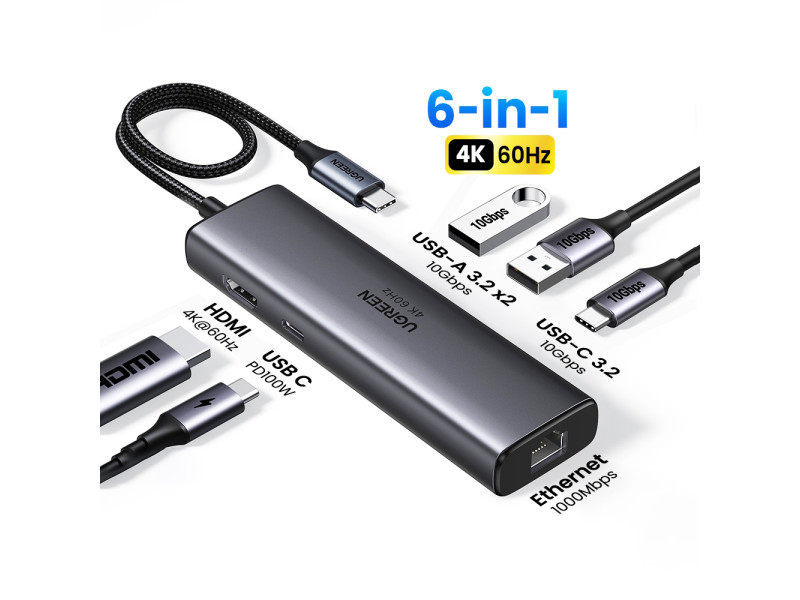 UGREEN 6-IN-1 USB C DOCKING STATION CM512 (45000)