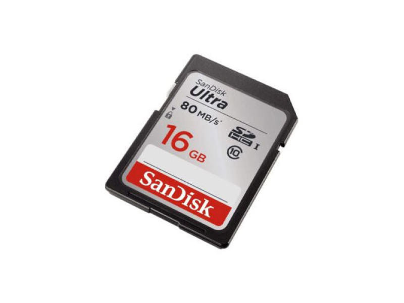 SanDisk Ultra 16GB Class 10 SDHC UHS-I Memory Card