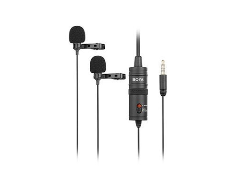 BOYA BY-M1DM Dual Omni-directional Lavalier Mic