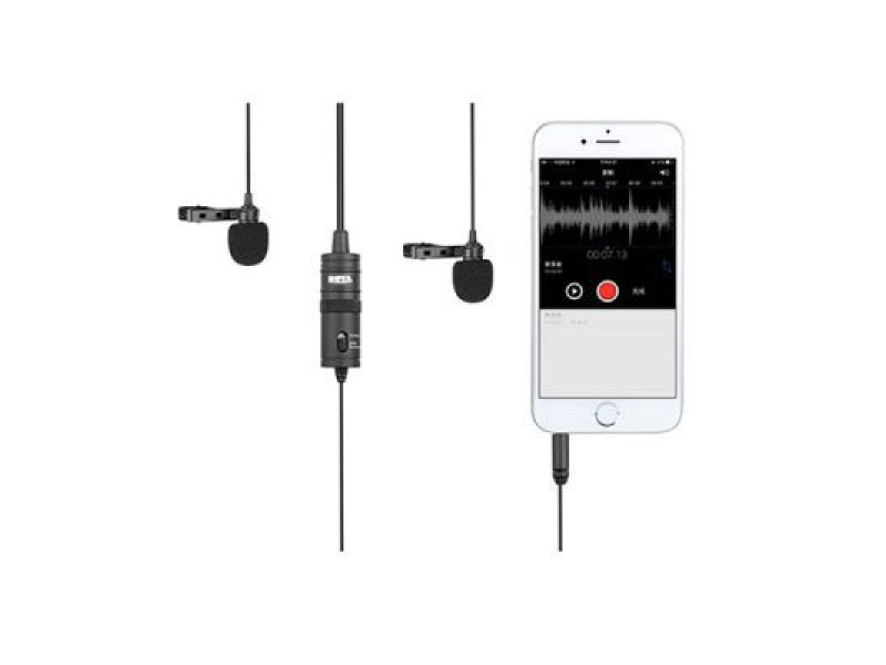 BOYA BY-M1DM Dual Omni-directional Lavalier Mic