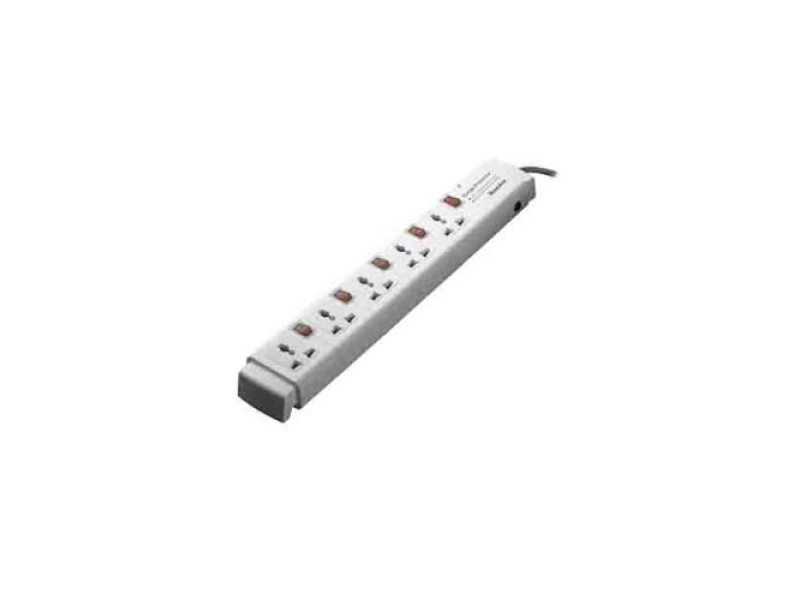 Huntkey PZC504 3 Pin 5 Port White PowerStrip