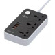 LDNIO SC3412 38W PD20W Power Strip With 3 Sockets & 3-Port QC3.0 USB Charger