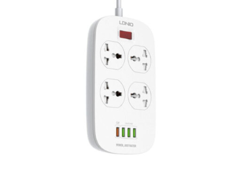 LDNIO SC4407 4 POWER SOCKET + 4 USB MULTIPLUG