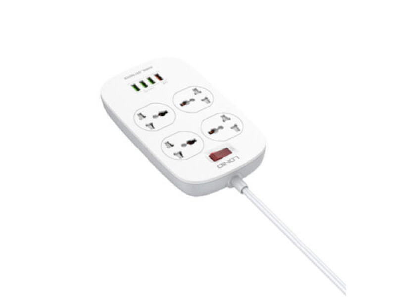 LDNIO SC4407 4 POWER SOCKET + 4 USB MULTIPLUG