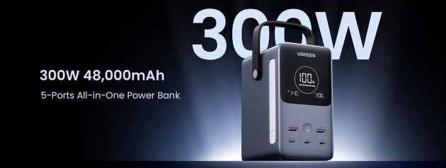 UGREEN 300W 48000mAh Portable Charger Power Bank